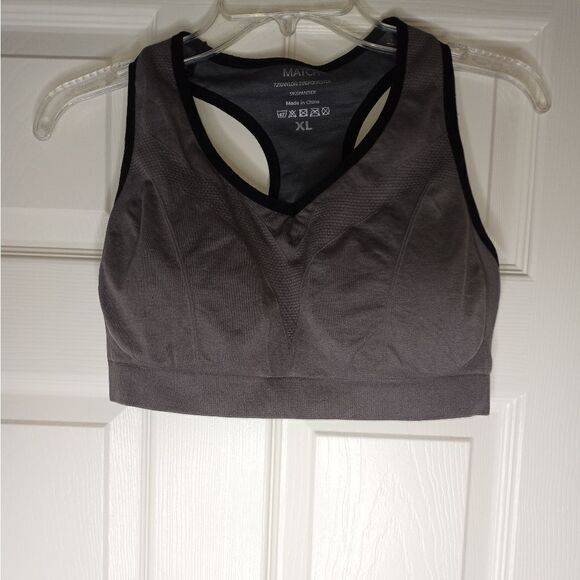 Match Women Wirefree Padded Racerback Sports Bra for Yoga Workout Gym Activewear - Picture 2 of 6